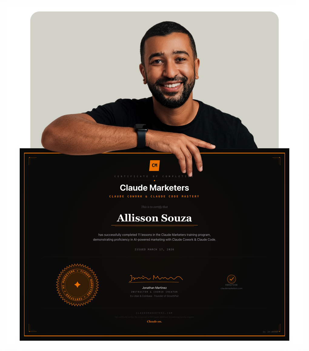 Alisson Souza — consultor de marketing com Claude